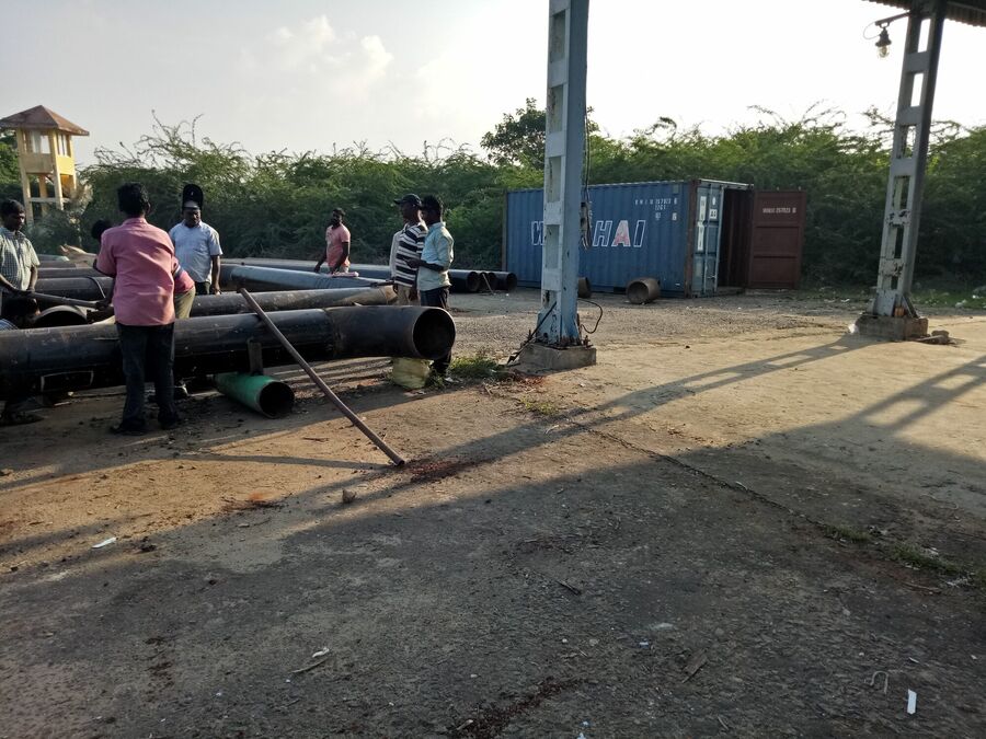 Process pipe installation