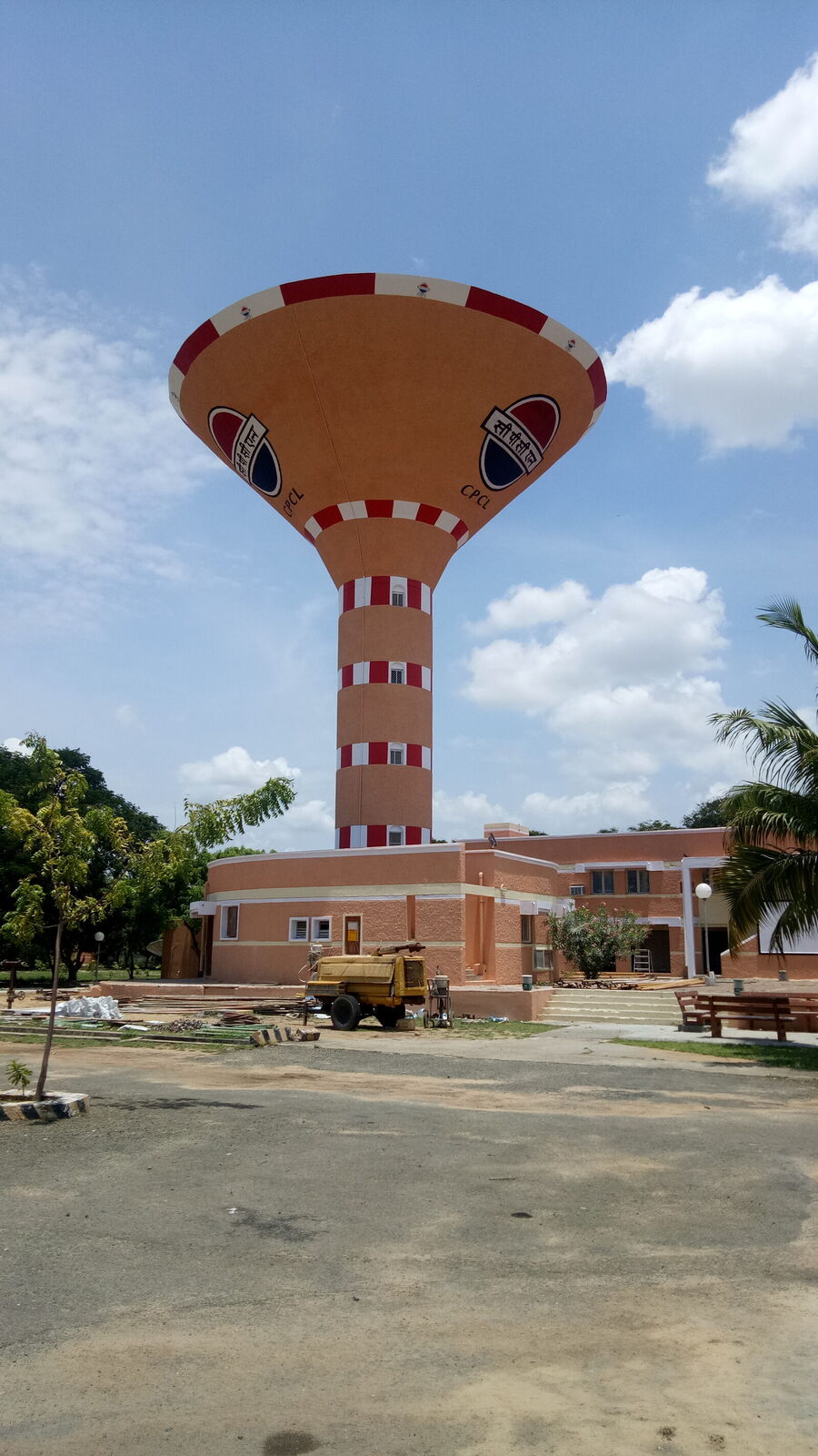 Orange water tower